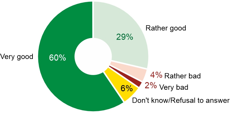 Figure 3. The government announced that it would not send troops to Iran. How do you assess this decision?
