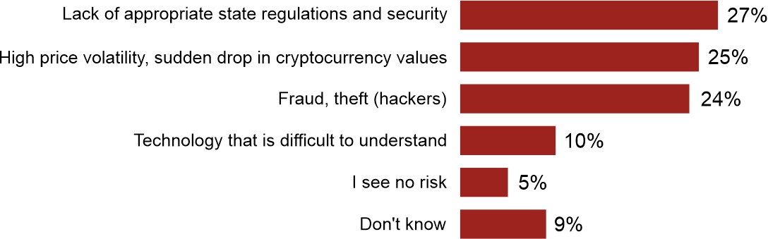 Figure 4. What do you think is the biggest risk in buying and owning cryptocurrencies?