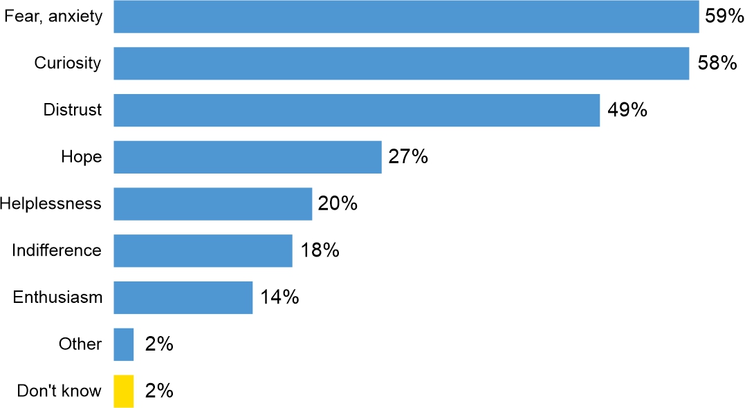 Figure 1. What do you primarily feel when you think about the development of artificial intelligence (AI)?