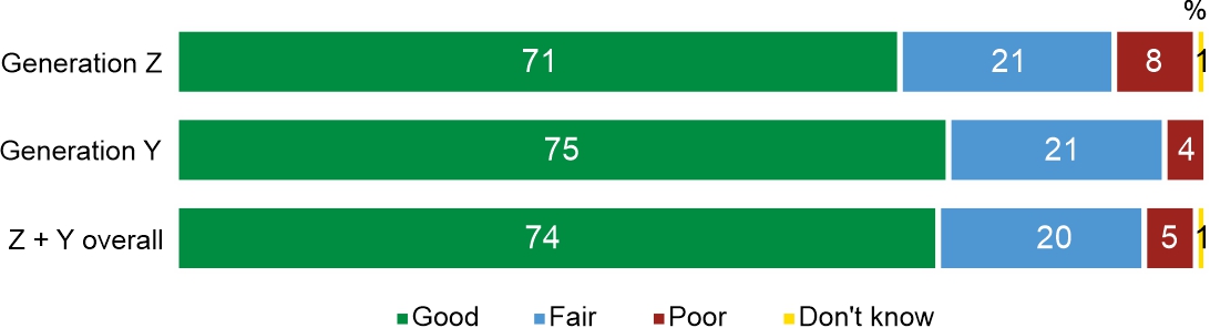 Figure 2. How would you generally assess your current mental health?