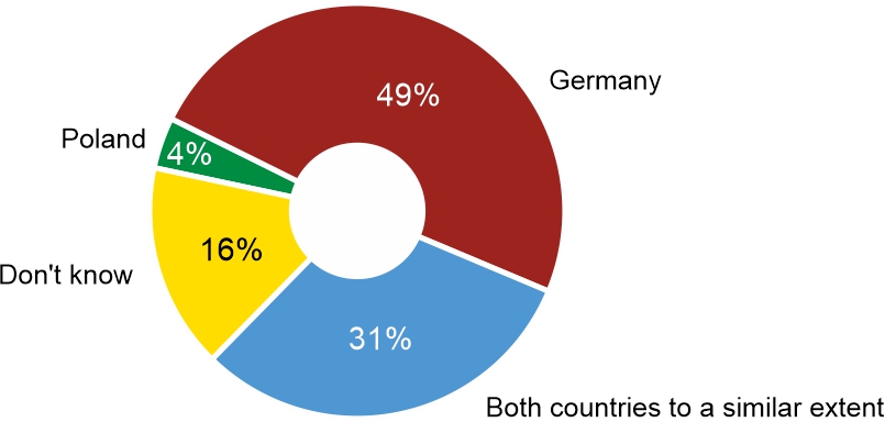 Figure 3. How do you assess economic and trade cooperation between Poland and Germany? Who benefits more from it?