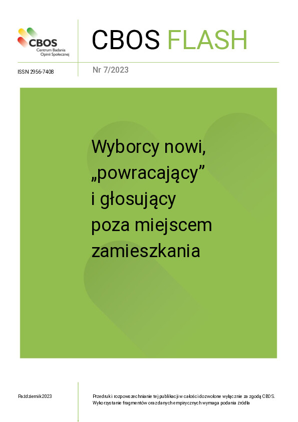 Okładka CBOS Flash nr 7/2023