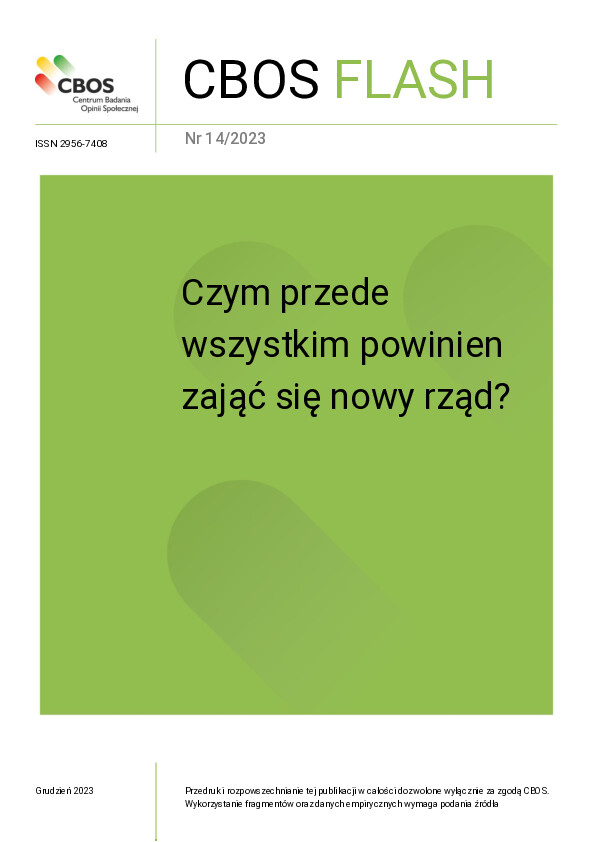 Okładka CBOS Flash nr 14/2023