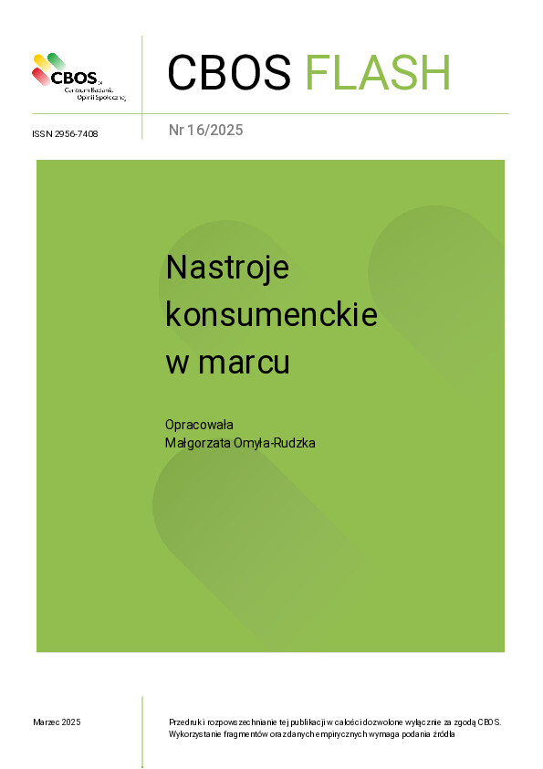 Okładka CBOS Flash nr 16/2025