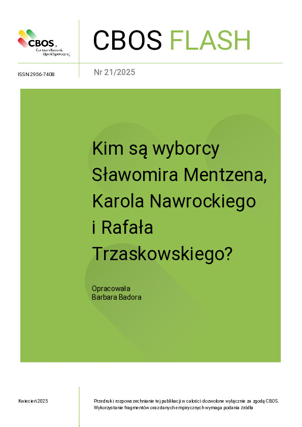 Okładka CBOS Flash nr 21/2025