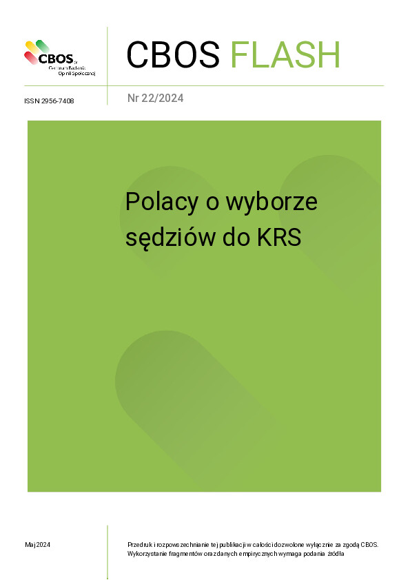 Okładka CBOS Flash nr 22/2024