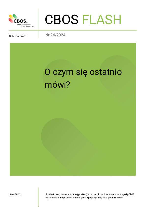Okładka CBOS Flash nr 26/2024