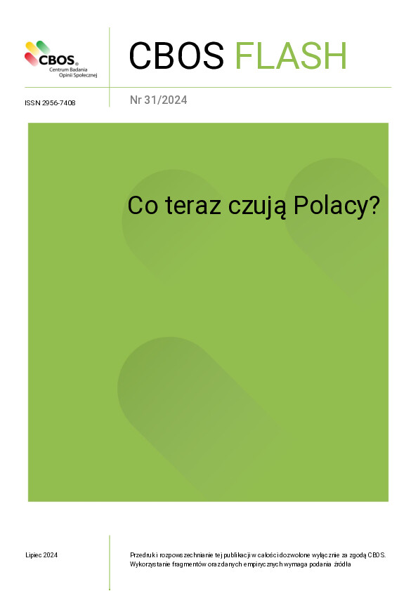 Okładka CBOS Flash nr 31/2024