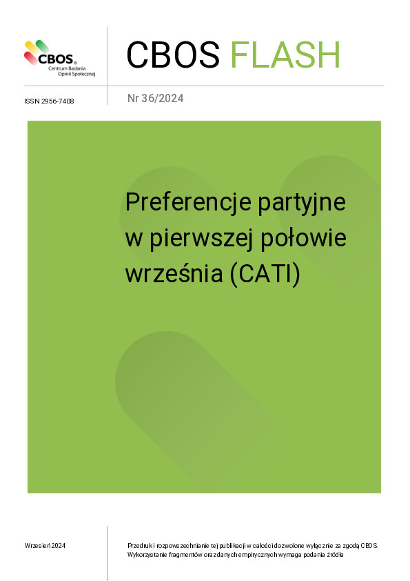 Okładka CBOS Flash nr 36/2024