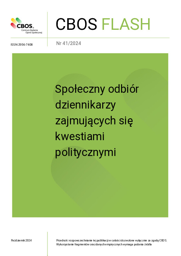 Okładka CBOS Flash nr 41/2024