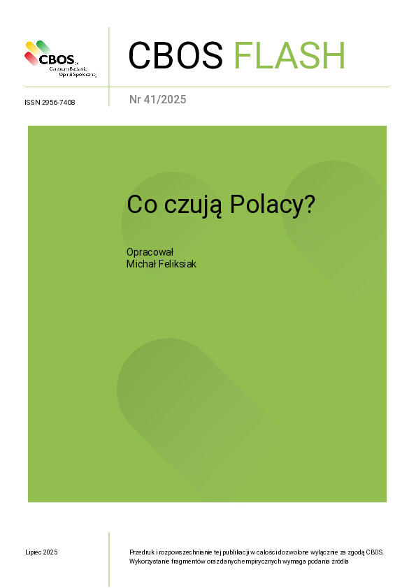 Okładka CBOS Flash nr 41/2025