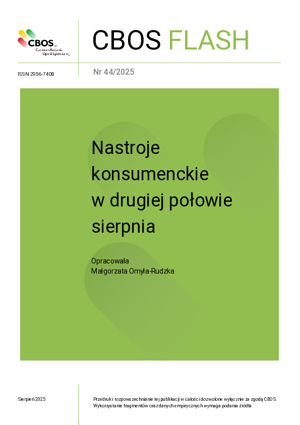 Okładka CBOS Flash nr 44/2025