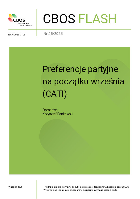 Okładka CBOS Flash nr 45/2025
