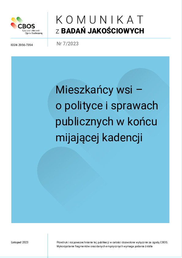 Okładka CBOS Fokus nr 7/2023