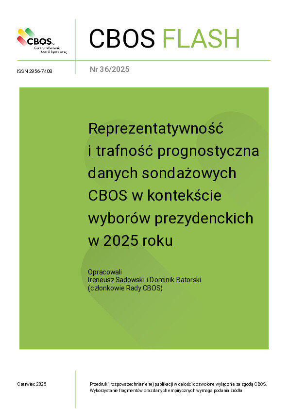 CBOS Lab - Reprezentatywność i trafność prognostyczna danych sondażowych CBOS w kontekście wyborów prezydenckich w 2025 roku