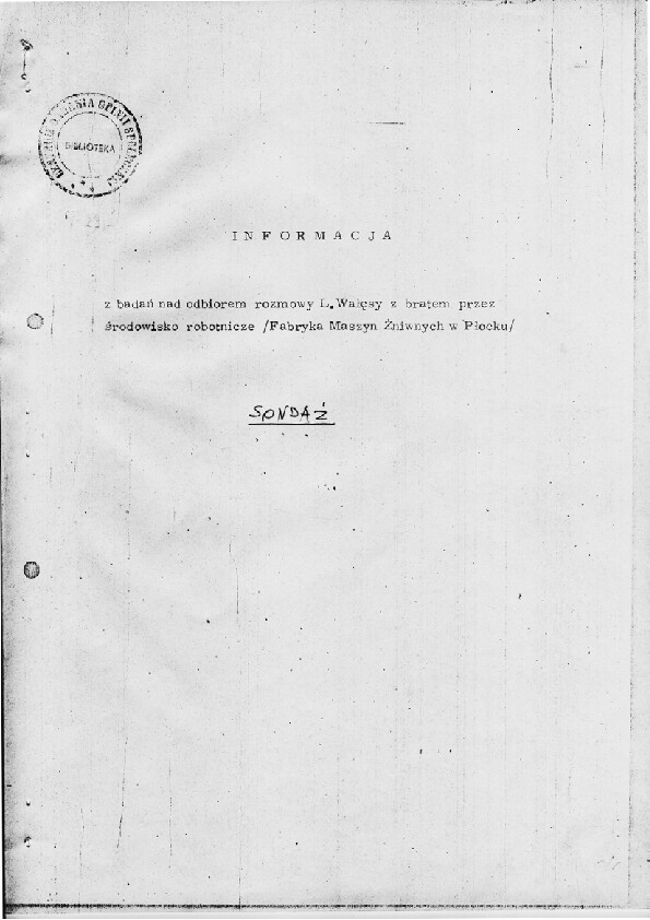 Okładka komunikatu BS/6/83