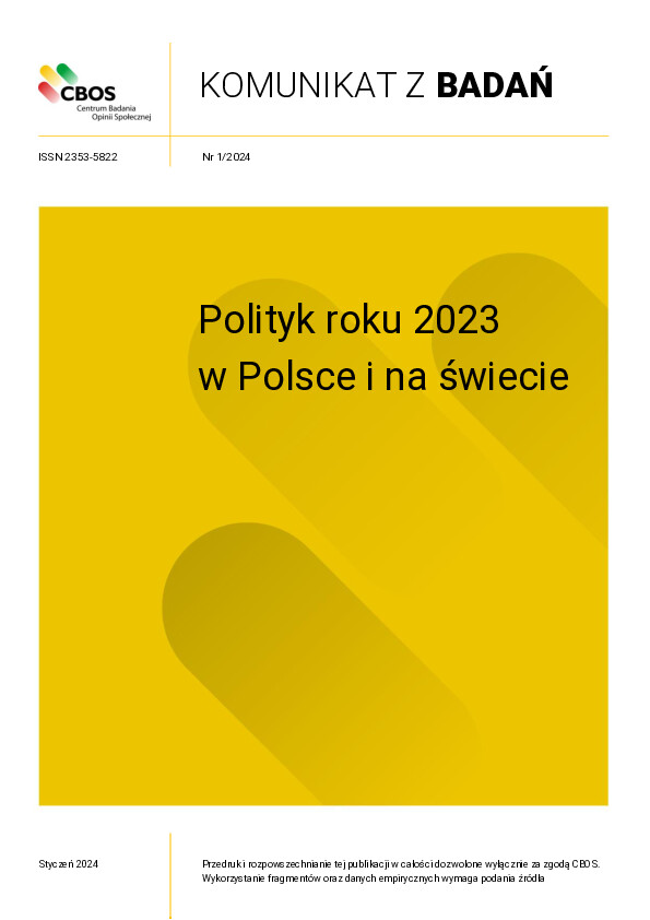 Okładka komunikatu Nr 1/2024