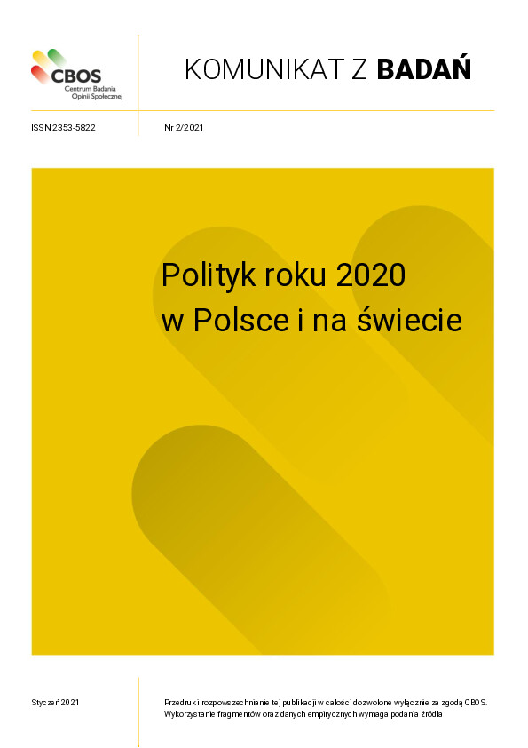 Okładka komunikatu Nr 2/2021