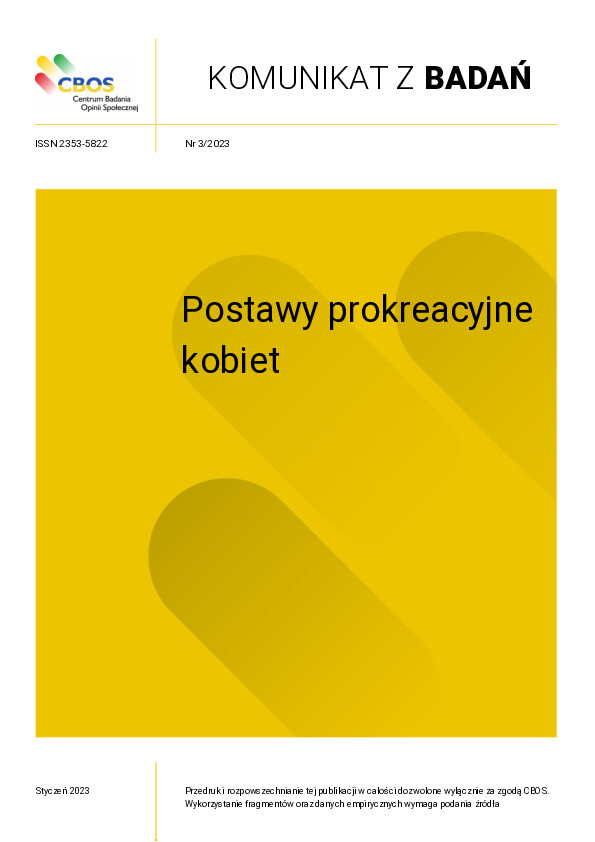 Okładka komunikatu Nr 3/2023
