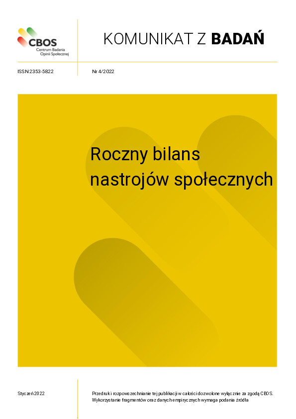 Okładka komunikatu Nr 4/2022