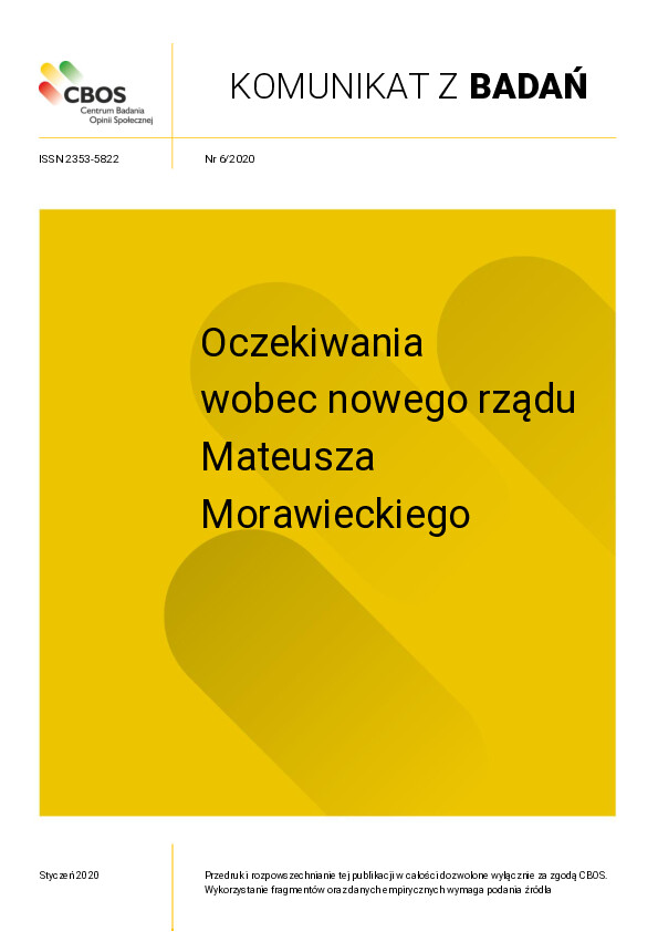 Okładka komunikatu Nr 6/2020