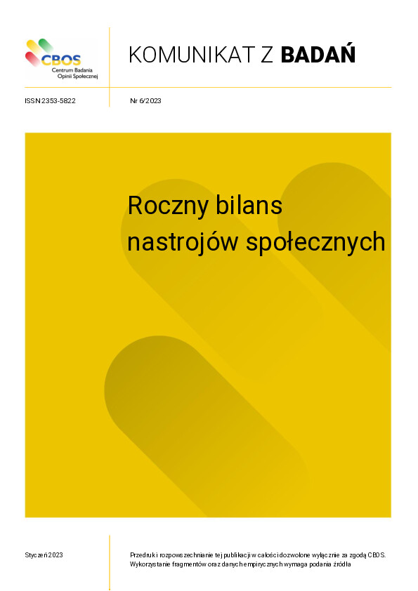Okładka komunikatu Nr 6/2023
