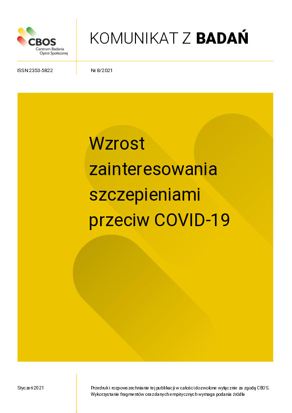 Okładka komunikatu Nr 8/2021
