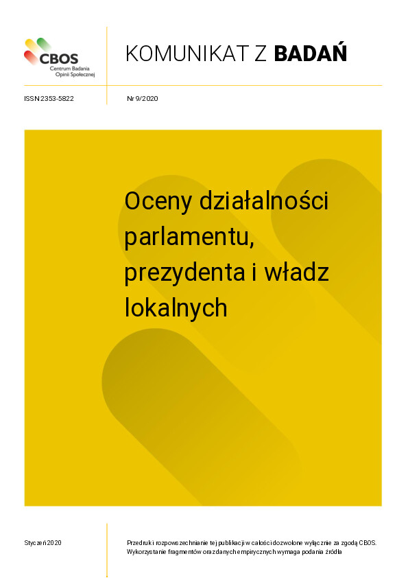 Okładka komunikatu Nr 9/2020