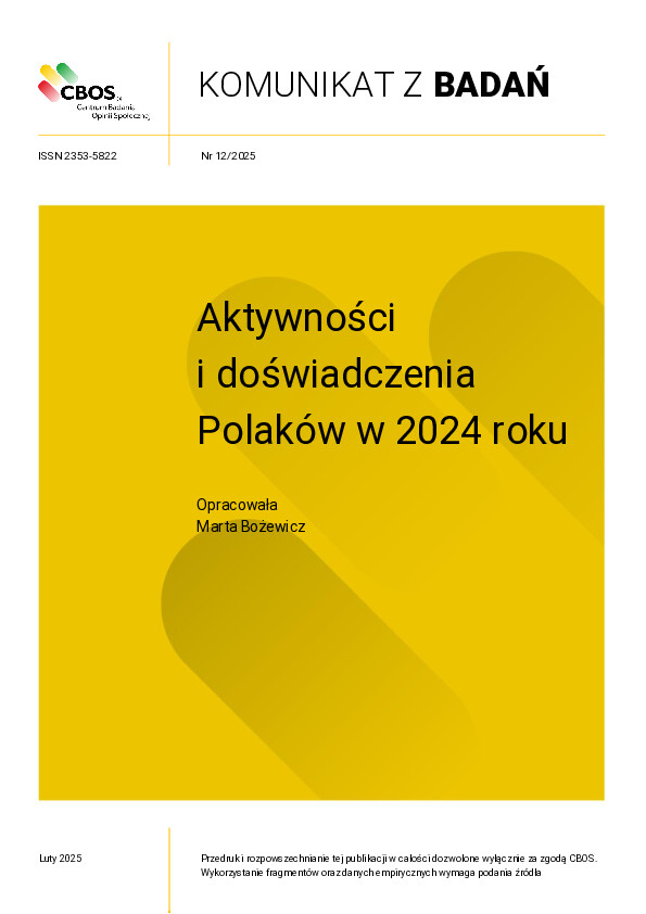 Okładka komunikatu Nr 12/2025