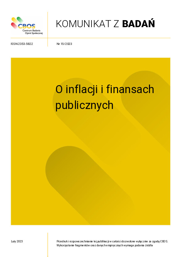 Okładka komunikatu Nr 15/2023