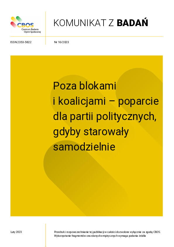 Okładka komunikatu Nr 16/2023
