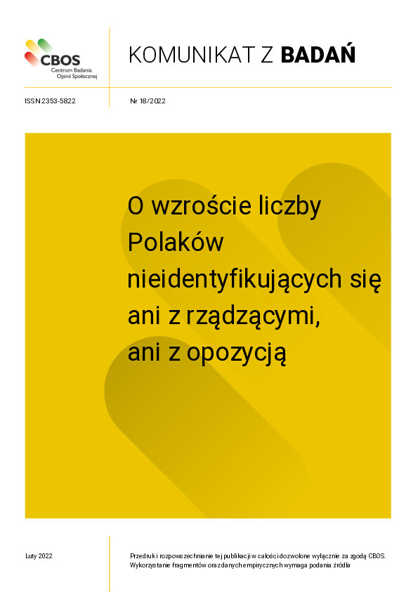 Okładka komunikatu Nr 18/2022