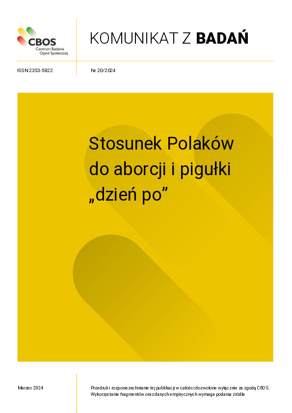 Okładka komunikatu Nr 20/2024