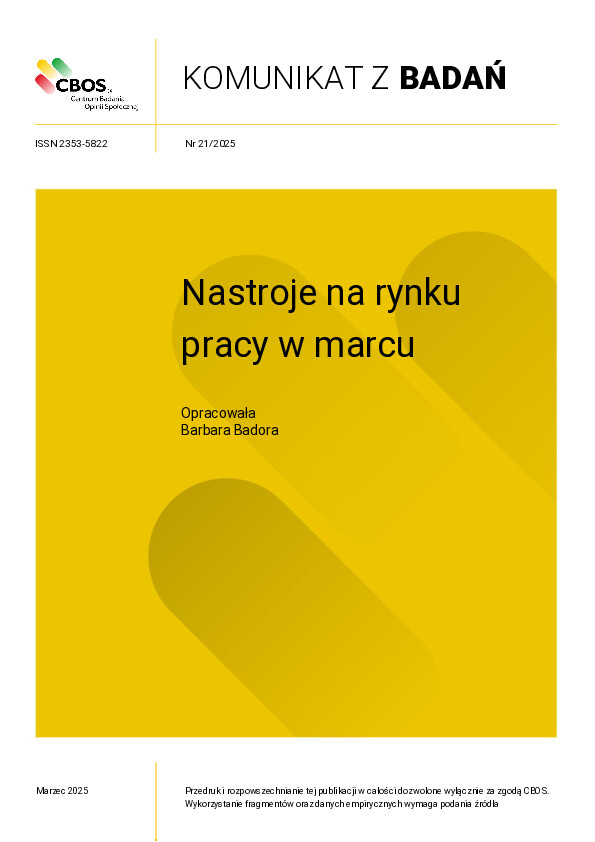 Okładka komunikatu Nr 21/2025
