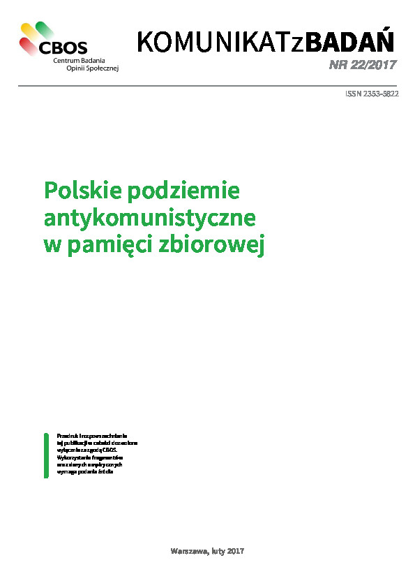 Okładka komunikatu Nr 22/2017