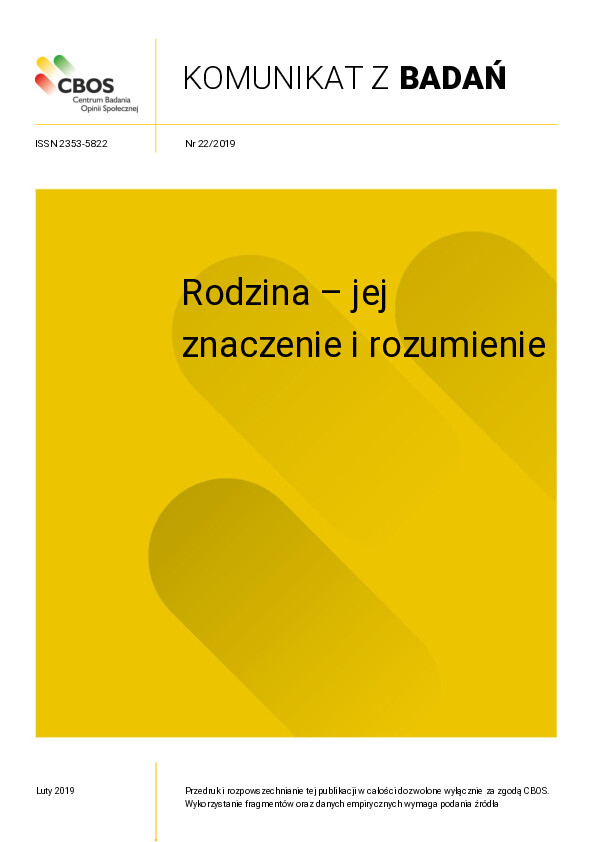 Okładka komunikatu Nr 22/2019