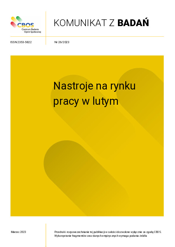 Okładka komunikatu Nr 26/2023