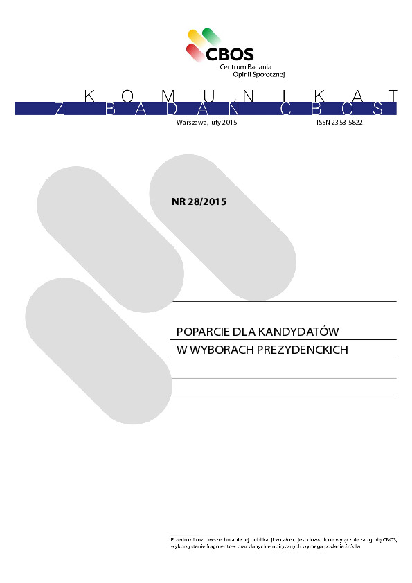 Okładka komunikatu Nr 28/2015