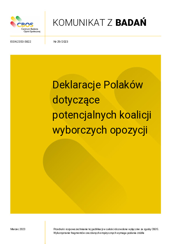 Okładka komunikatu Nr 29/2023