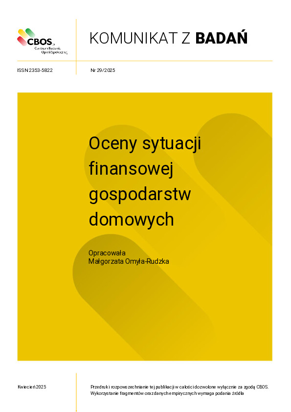 Okładka komunikatu Nr 29/2025