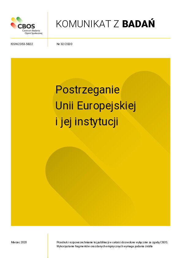 Okładka komunikatu Nr 32/2020