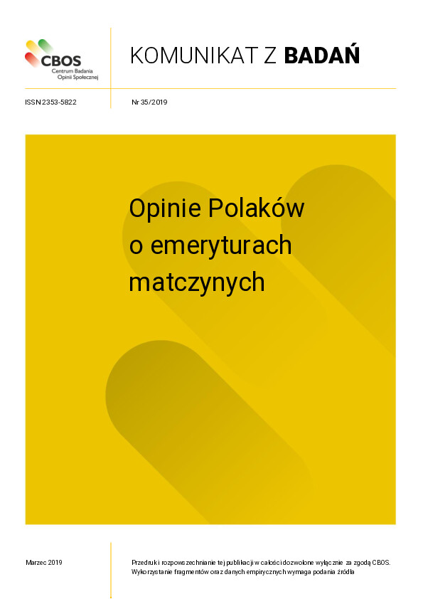 Okładka komunikatu Nr 35/2019