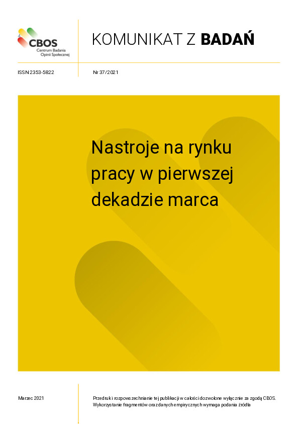Okładka komunikatu Nr 37/2021