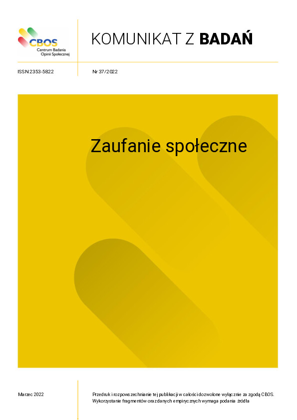 Okładka komunikatu Nr 37/2022