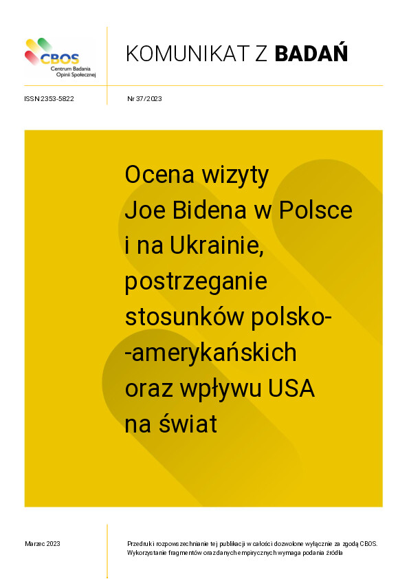 Okładka komunikatu Nr 37/2023
