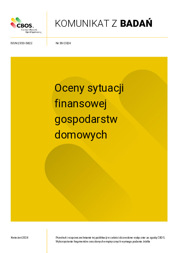 Okładka komunikatu Nr 39/2024