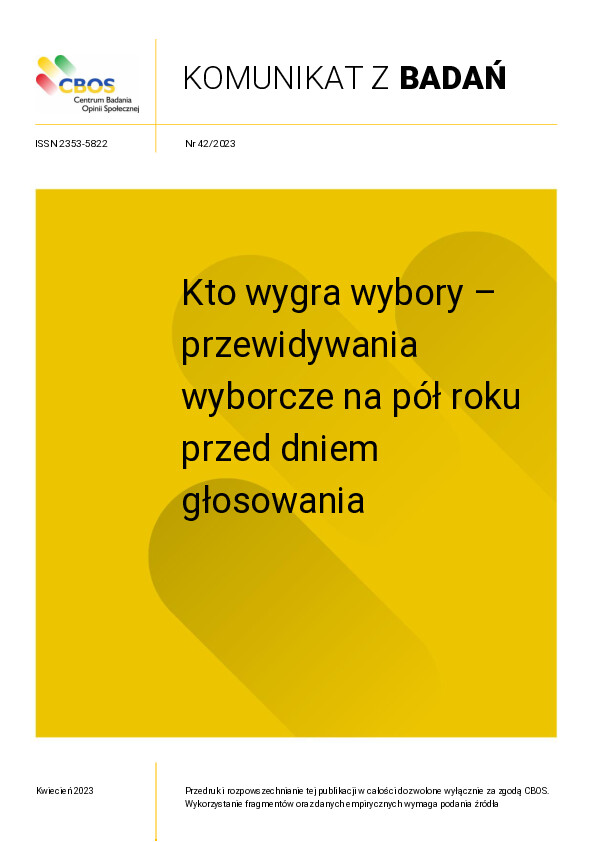 Okładka komunikatu Nr 42/2023