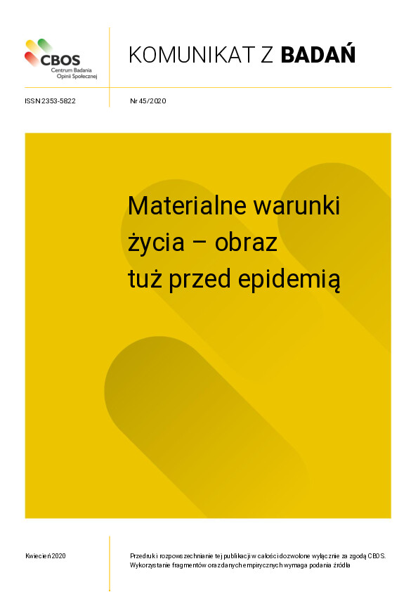 Okładka komunikatu Nr 45/2020
