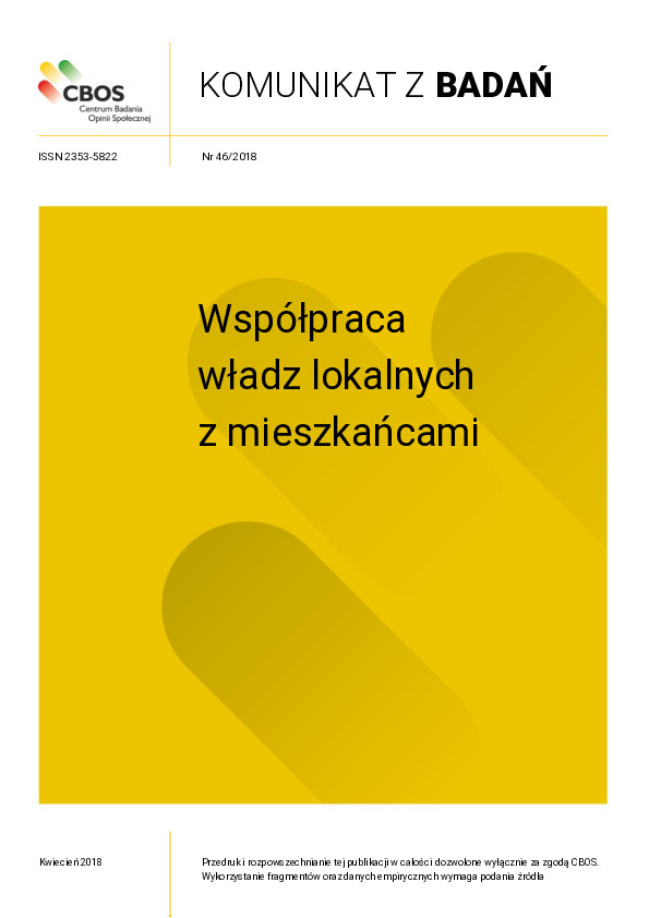 Okładka komunikatu Nr 46/2018