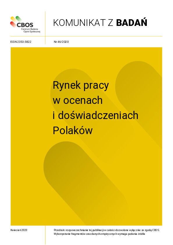 Okładka komunikatu Nr 46/2020
